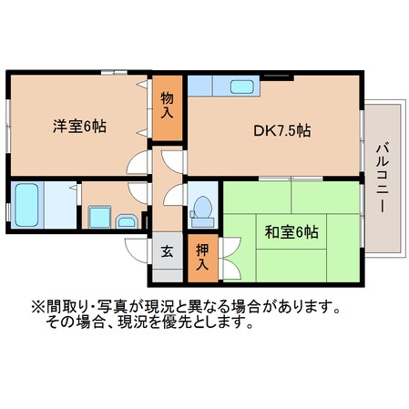 西焼津駅 徒歩12分 1階の物件間取画像